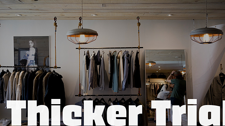 Thicker Trial Font Family