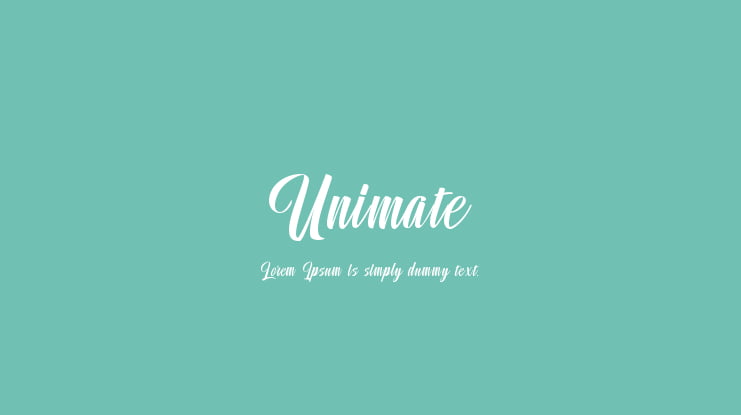 Unimate Font