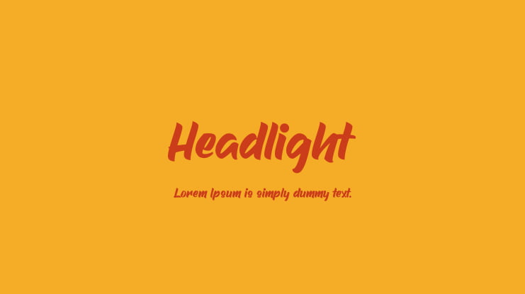 Headlight Font