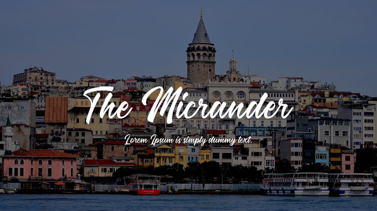 The Micrander Font