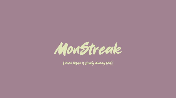 MonStreak Font
