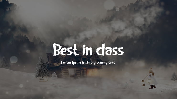 Best in class Font