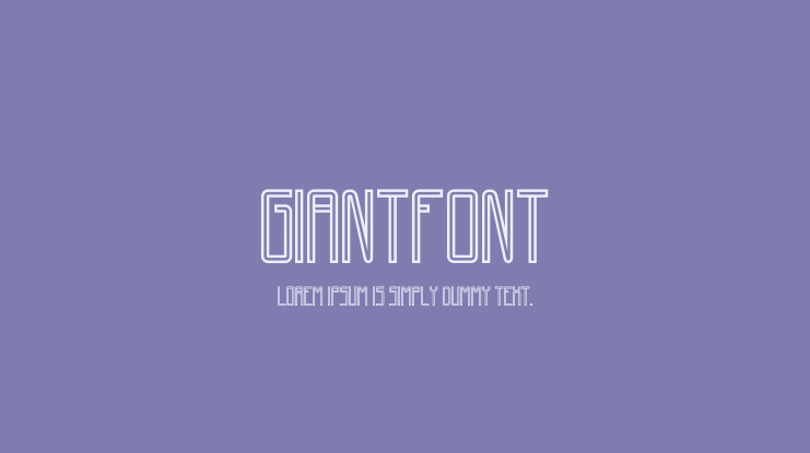 GiantFont Font