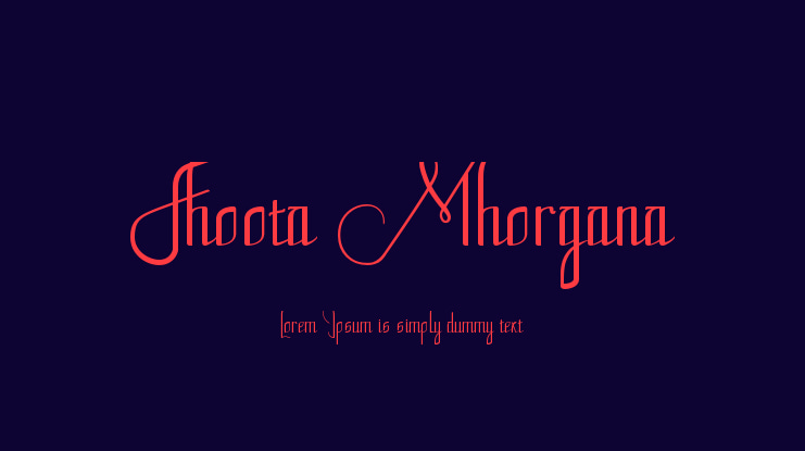 Fhoota Mhorgana Font