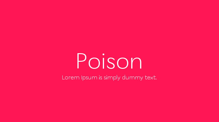 Poison Font