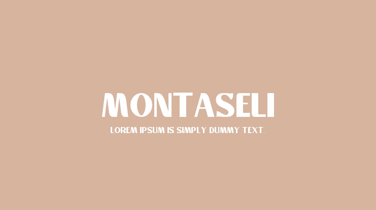 Montaseli Font Family