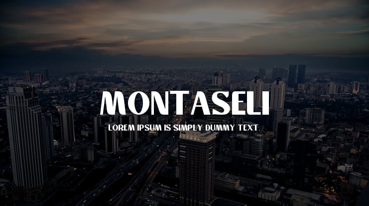 Montaseli Font Family