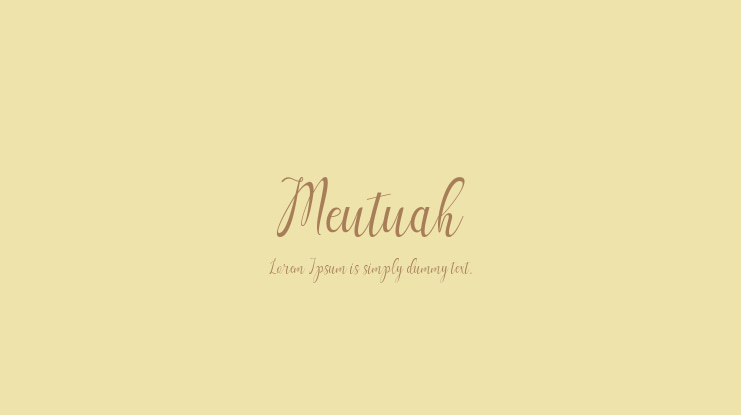 Meutuah Font