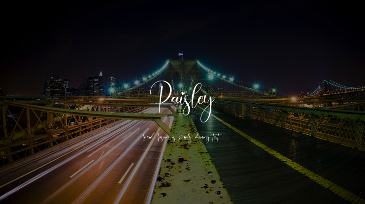 Paisley Font
