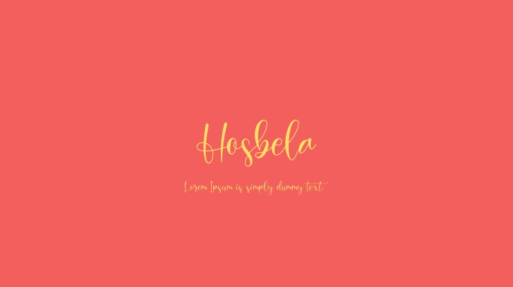 Hosbela Font