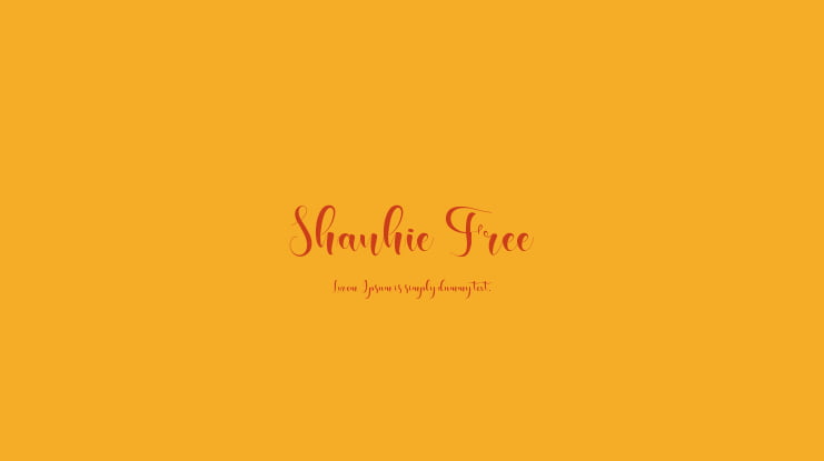 Shanhie Free Font