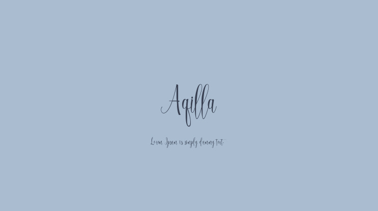 Aqilla Font