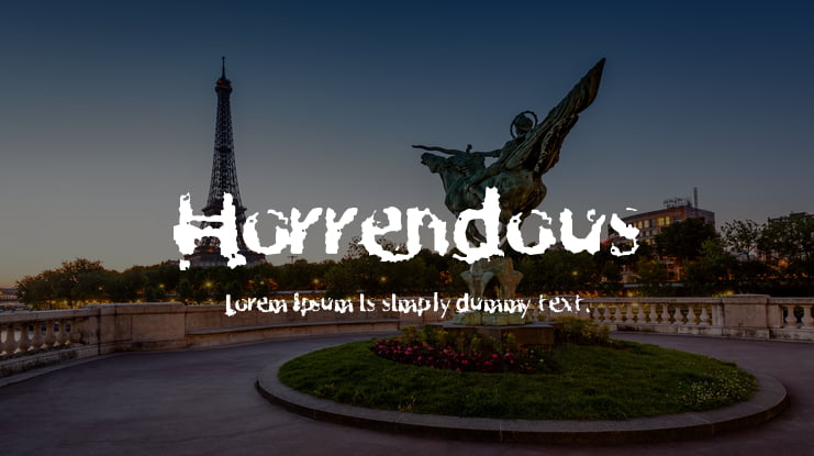 Horrendous Font