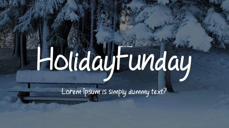 HolidayFunday Font