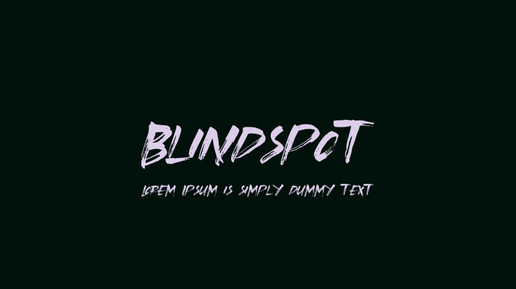 Blindspot Font Family