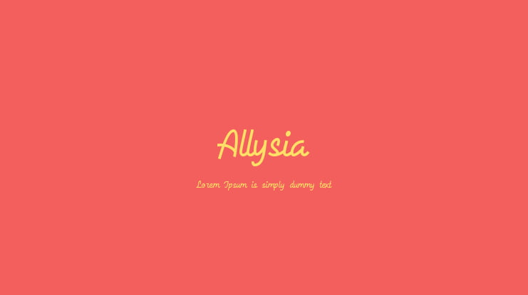 Allysia Font