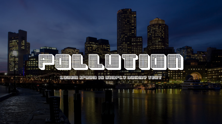 Pollution Font