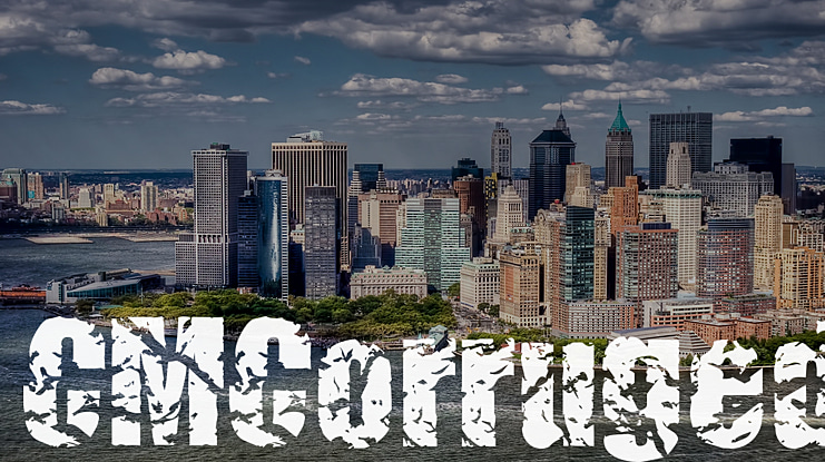 CM Corruged Font
