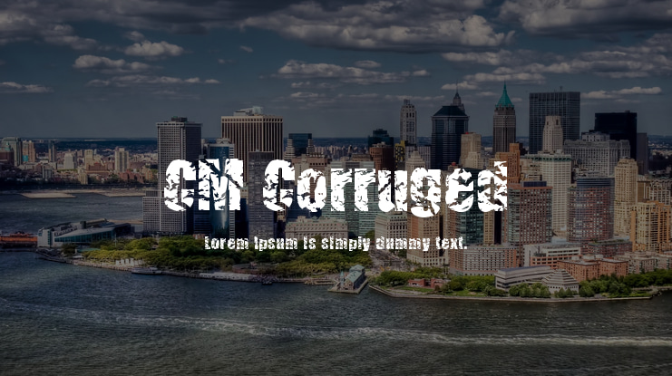 CM Corruged Font