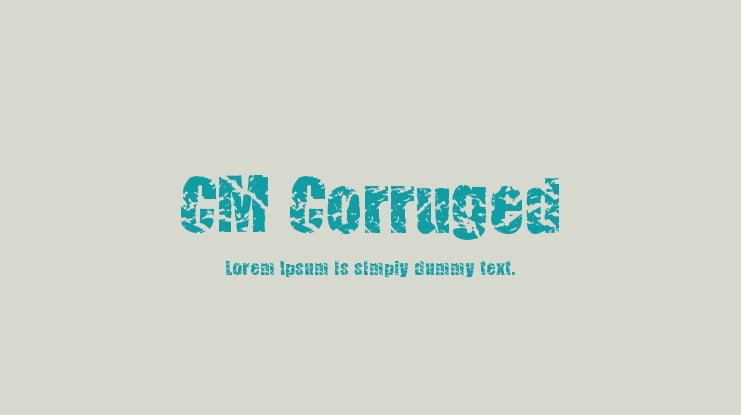 CM Corruged Font