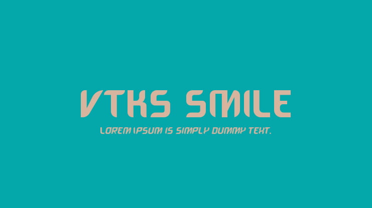 VTKS SMILE Font