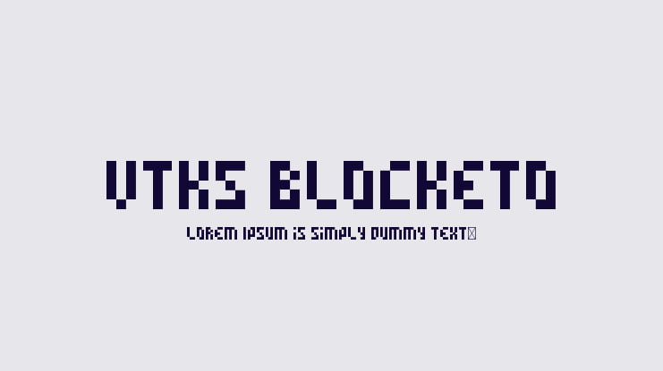 vtks blocketo Font