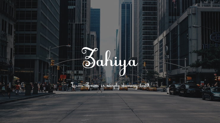 Zahiya Font