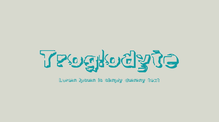 Troglodyte Font