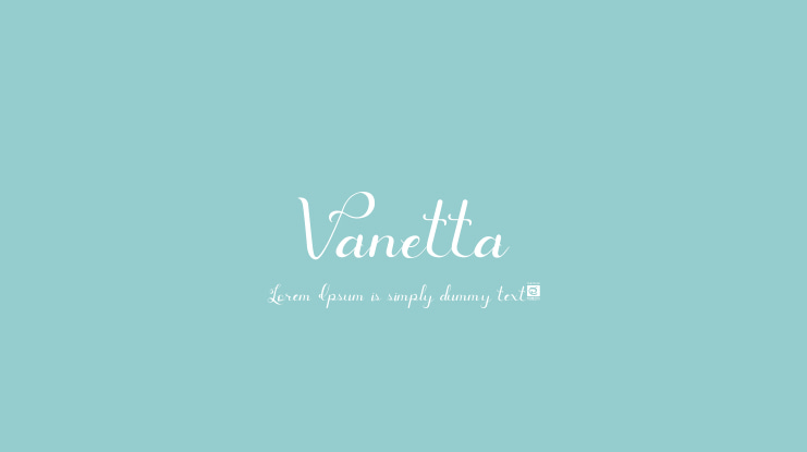 Vanetta Font