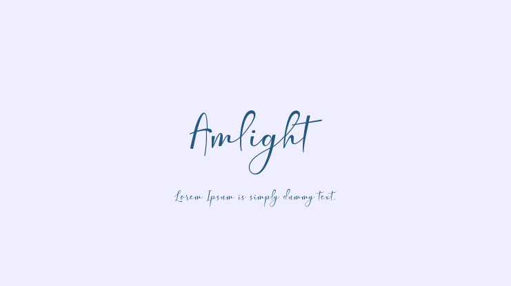Amlight Font
