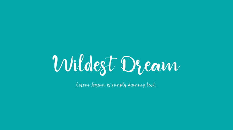 Wildest Dream Font