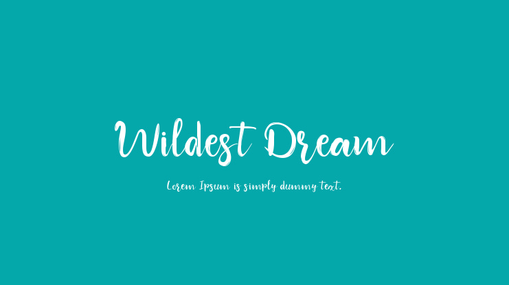 Wildest Dream Font