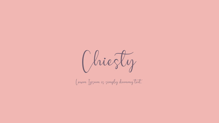 Chiesty Font