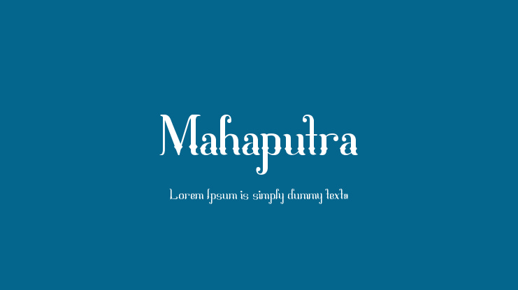 Mahaputra Font