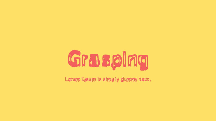 Grasping Font
