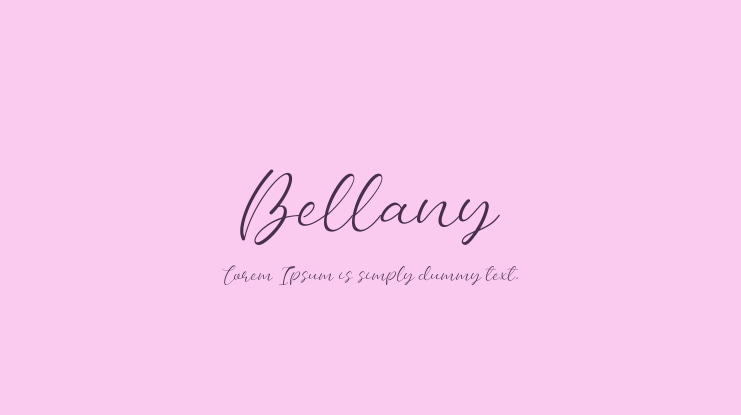 Bellany Font
