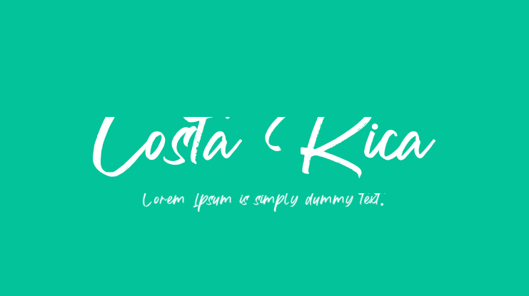 Costa Rica Font