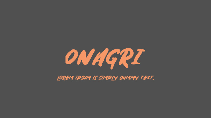 Onagri Font