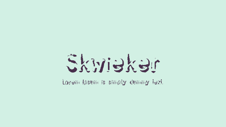 Skwieker Font