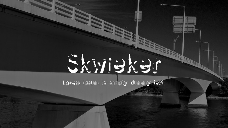 Skwieker Font