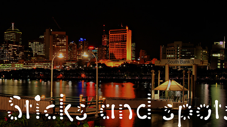 Sticks and spots Font