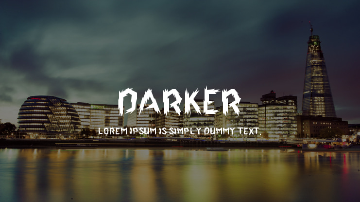 DARKER Font