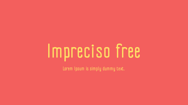 Impreciso free Font Family
