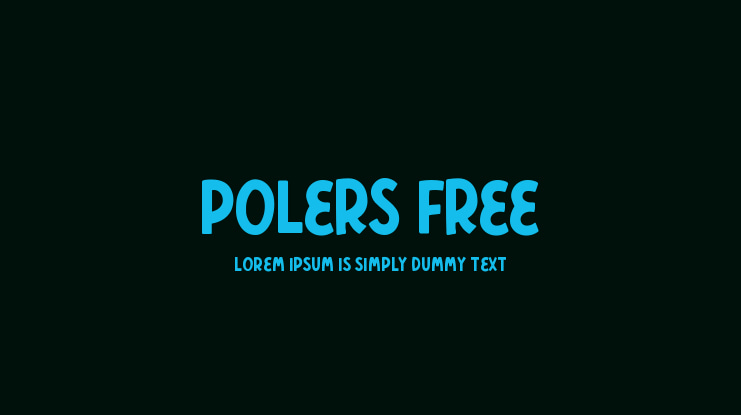Polers Free Font