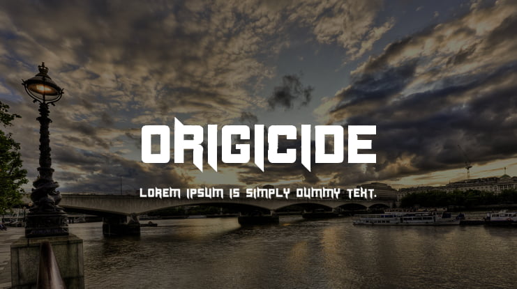Origicide Font Family