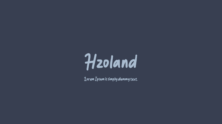 Hzoland Font