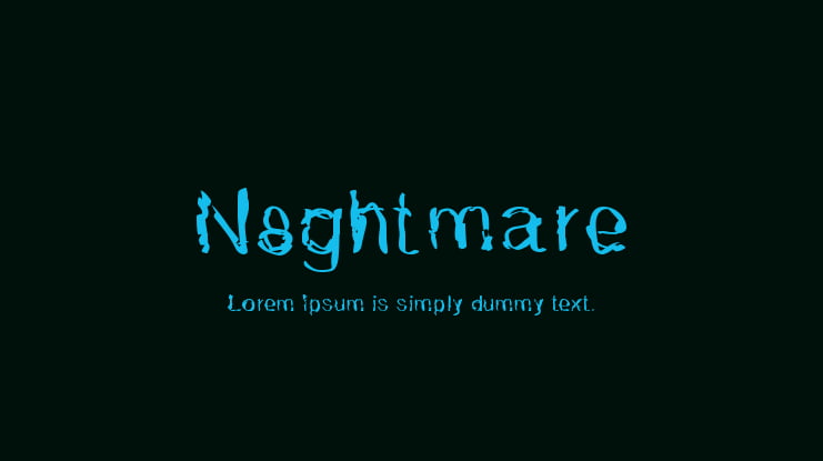 N8ghtmare Font