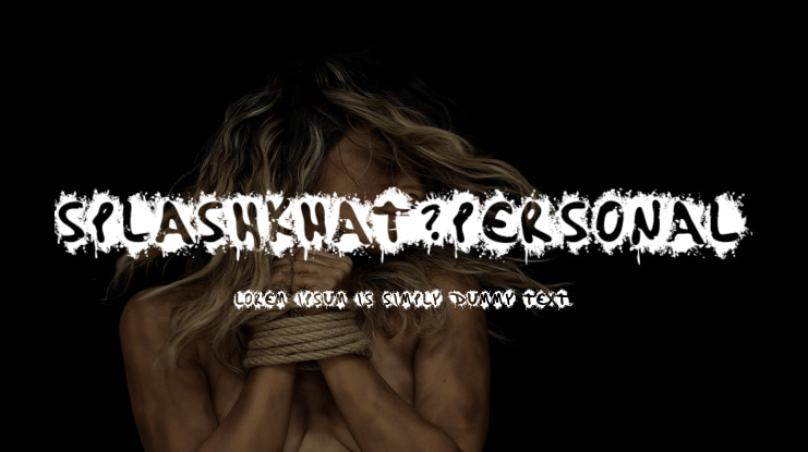 SplashKhat-PERSONAL Font