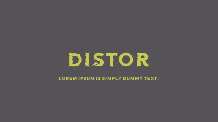Distor Font