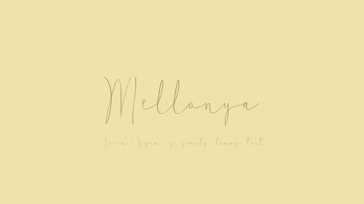 Mellonya Font